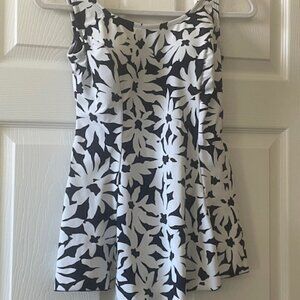 Classy SHORE SHAPES Swimsuit Dark Navy & White one-piece Sz 10